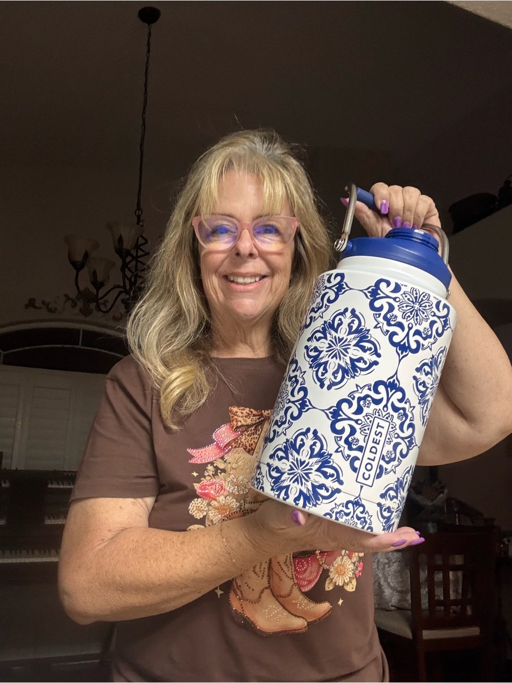 COLDEST “The European” 128 OZ / 1 GALLON GROWLER 💙🤍 - Picture 3 of 3